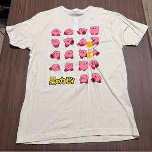 Kirby Short Sleeve Shirt Size Large (42-44) Graphic T-Shirt, New With Tag